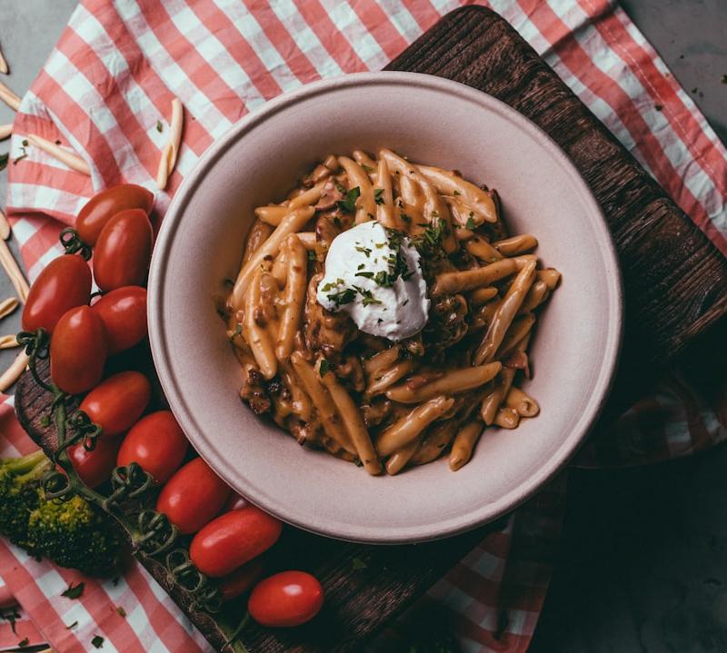 Creamy Sausage Penne with Mushrooms