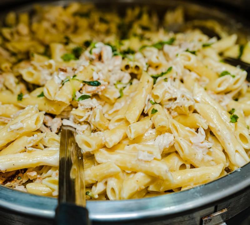 Creamy Skillet Chicken Bacon Ranch Pasta