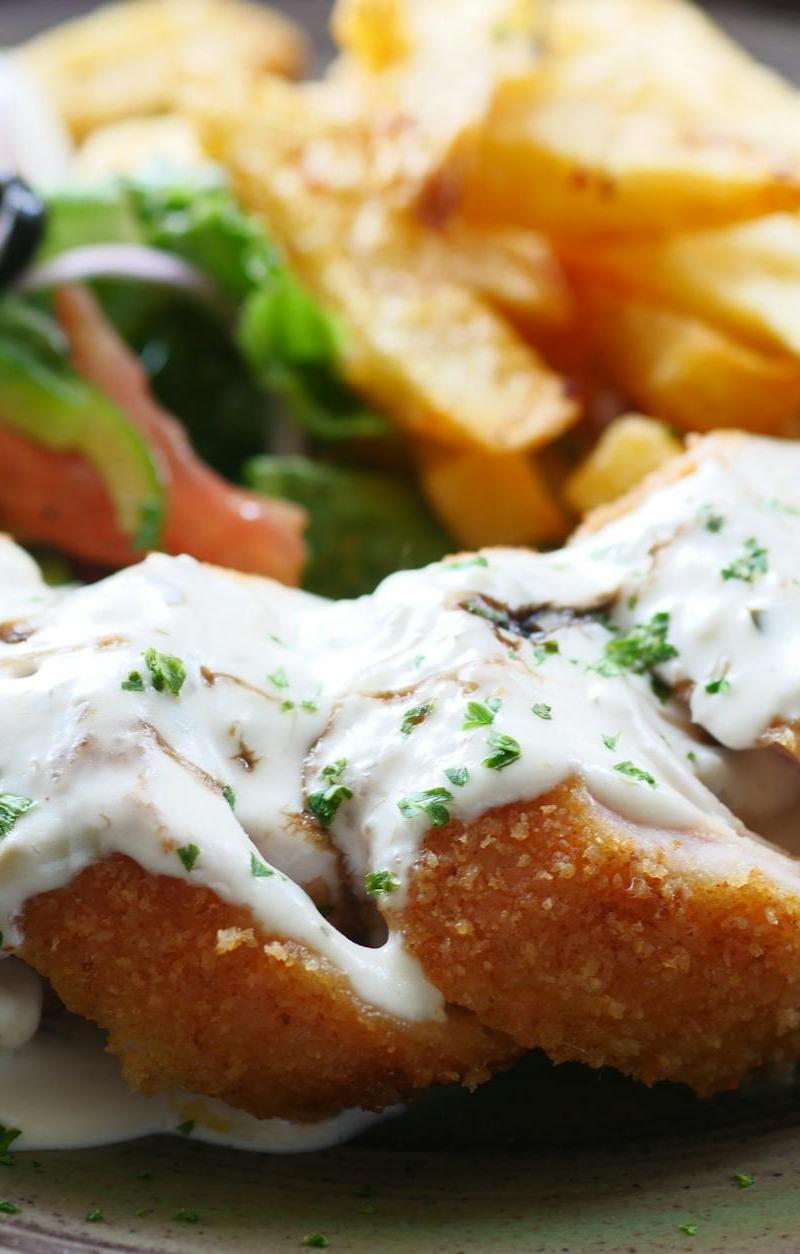 Creamy Tarragon Chicken with Crispy Fries