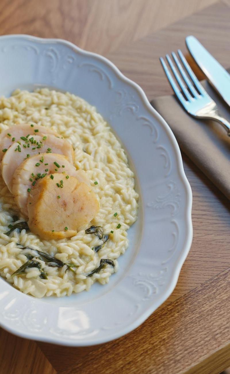 Creamy Tarragon Chicken & Risotto