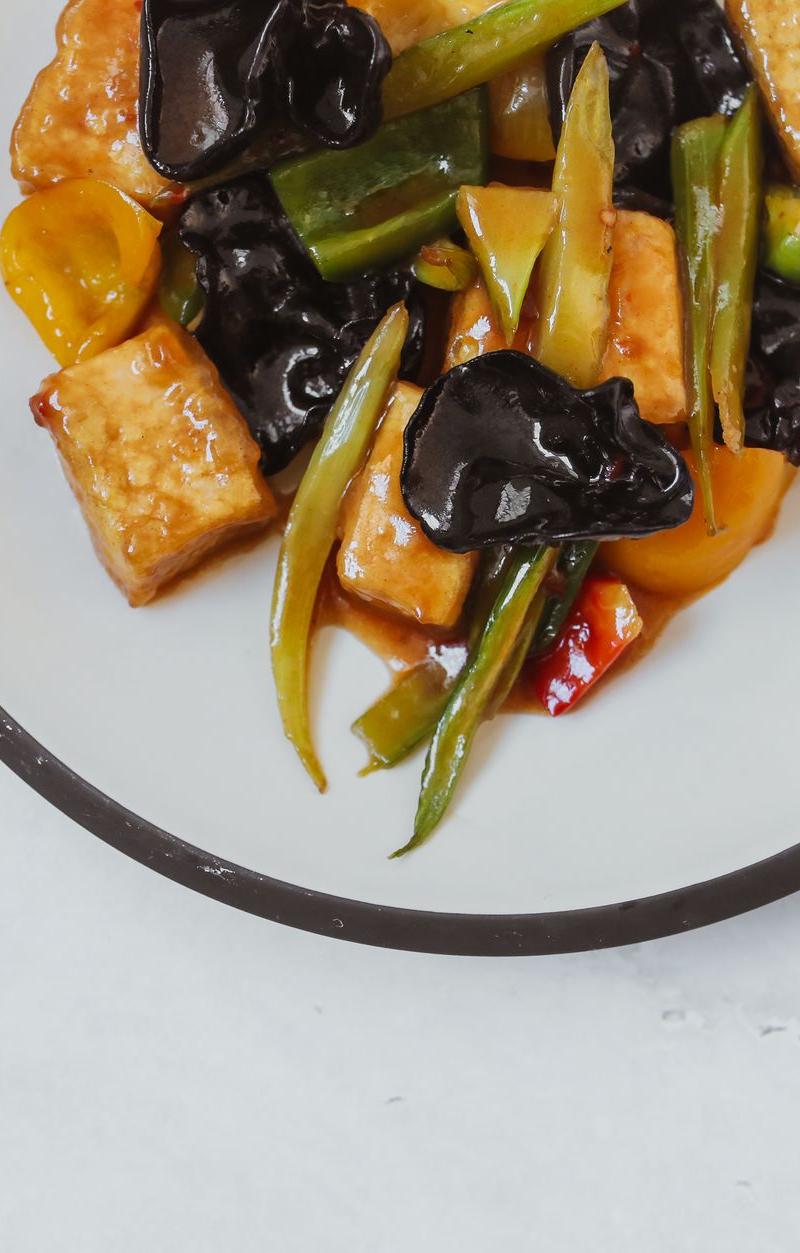 Crispy Air Fryer Tofu with Ginger-Soy Glaze