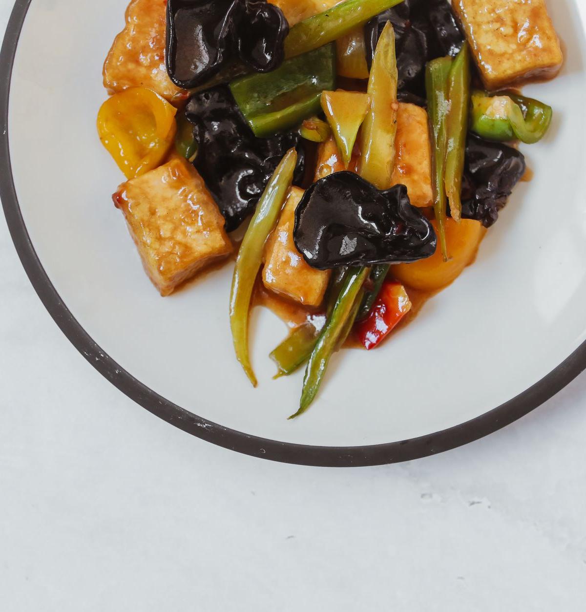 Crispy Air Fryer Tofu with Ginger-Soy Glaze