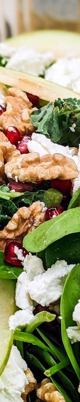 Crispy Apple Walnut Spinach Salad