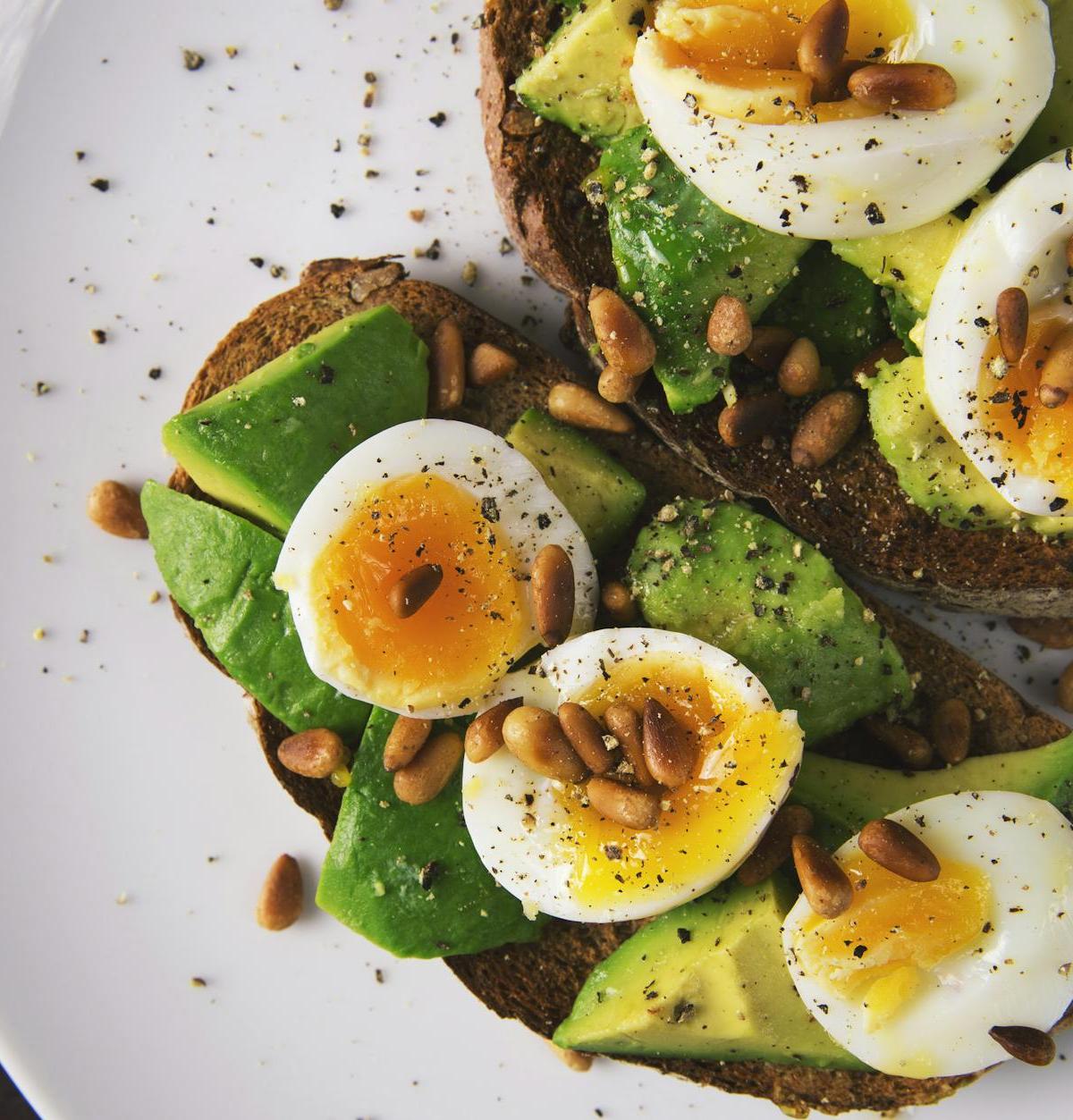 Crispy Avocado & Egg Toast with Hot Honey