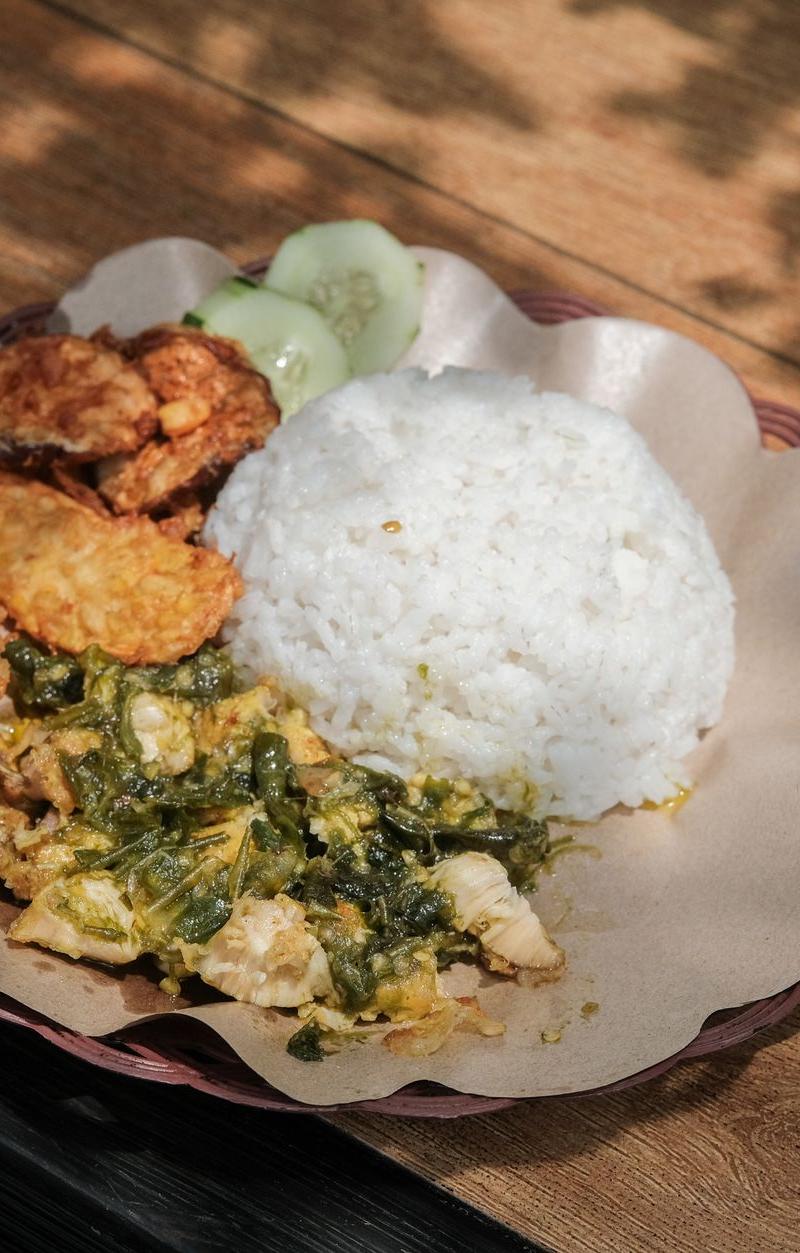 Crispy Ayam Goreng with Rice, Tofu & Sambal