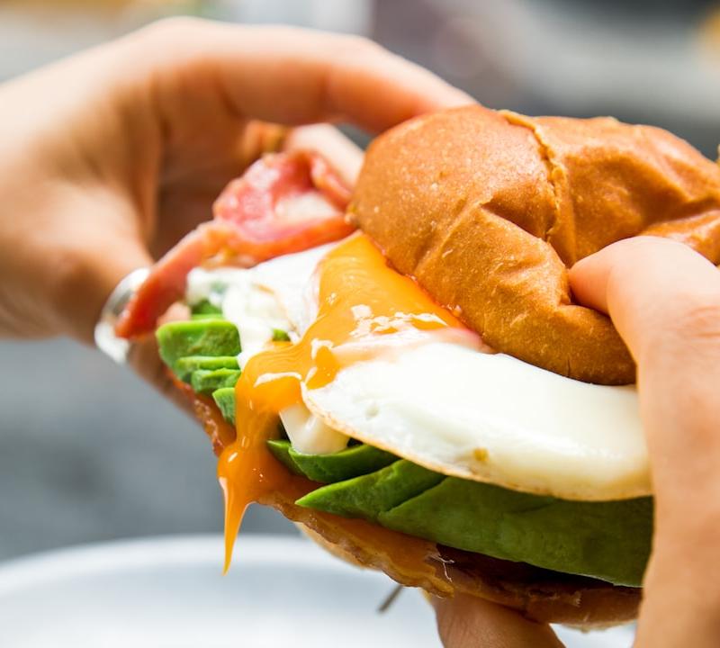 Crispy Bacon & Avocado Egg Bagel