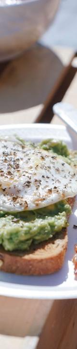 Crispy Bacon Avocado Egg Toast