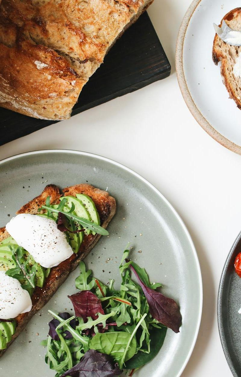 Crispy Bacon Avocado Toast with Fried Eggs