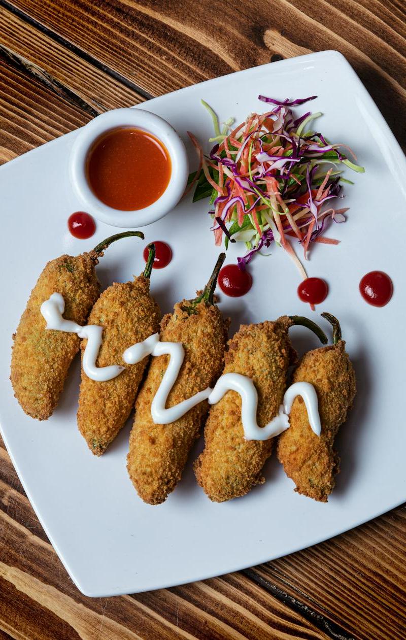 Crispy Bacon Jalapeño Poppers with Slaw