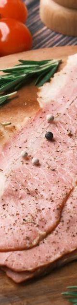 Crispy Bacon Pork with Rosemary & Tomato