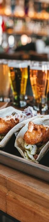 Crispy Baja Fish Tacos with Crema Slaw