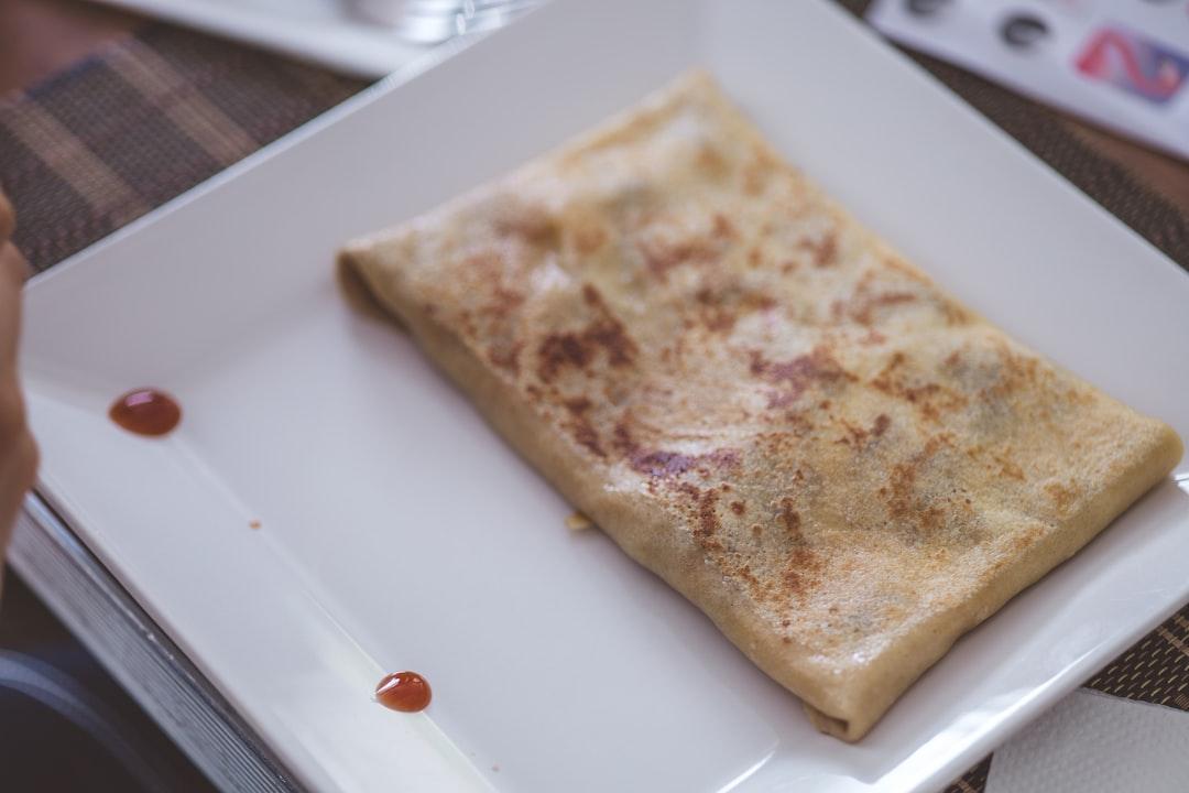 Crispy Banana Roti with Condensed Milk