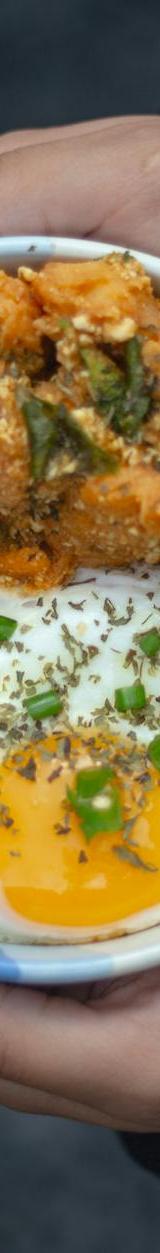 Crispy Basil Chicken with Rice & Egg