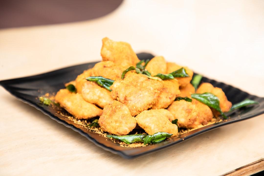 Crispy Basil Popcorn Chicken