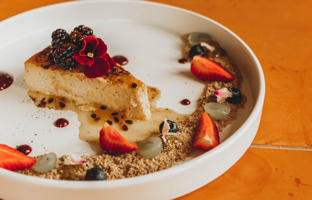 Crispy Basque Cheesecake with Berries