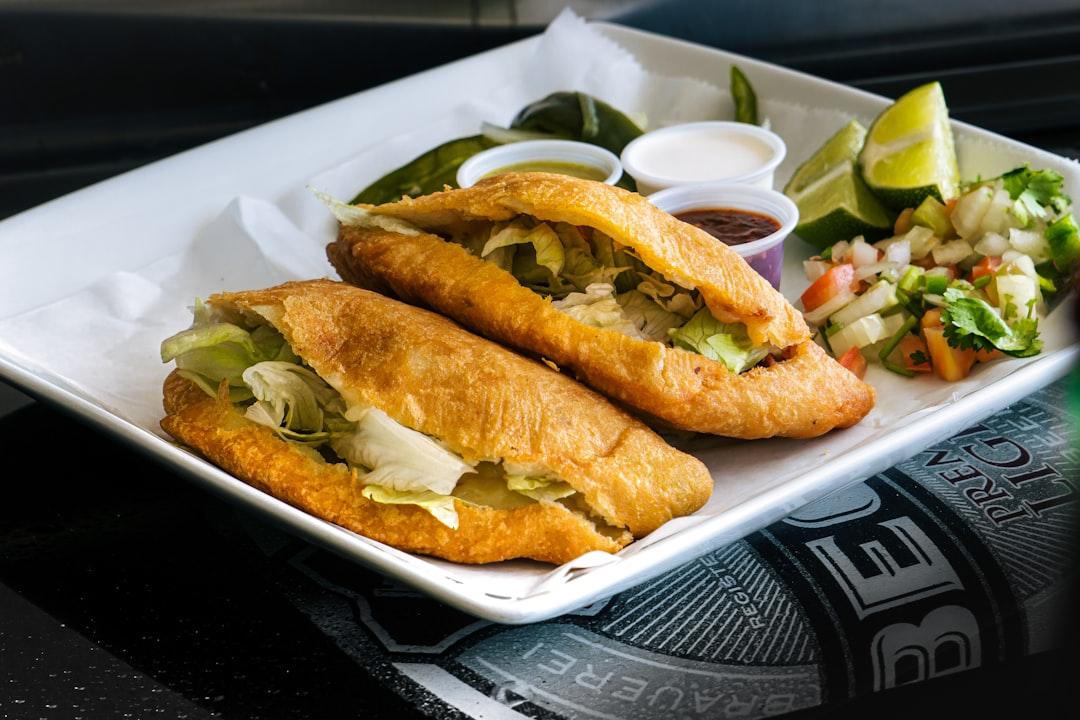 Crispy Bean Gorditas with Queso & Salsa