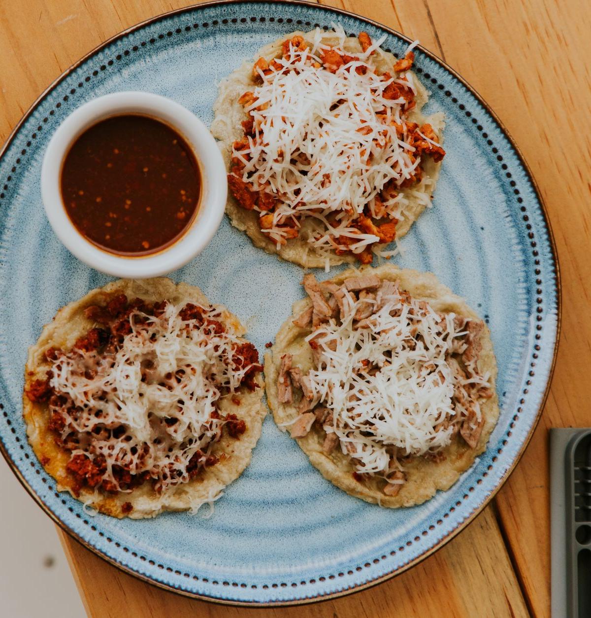 Crispy Bean Sopes with Queso Fresco