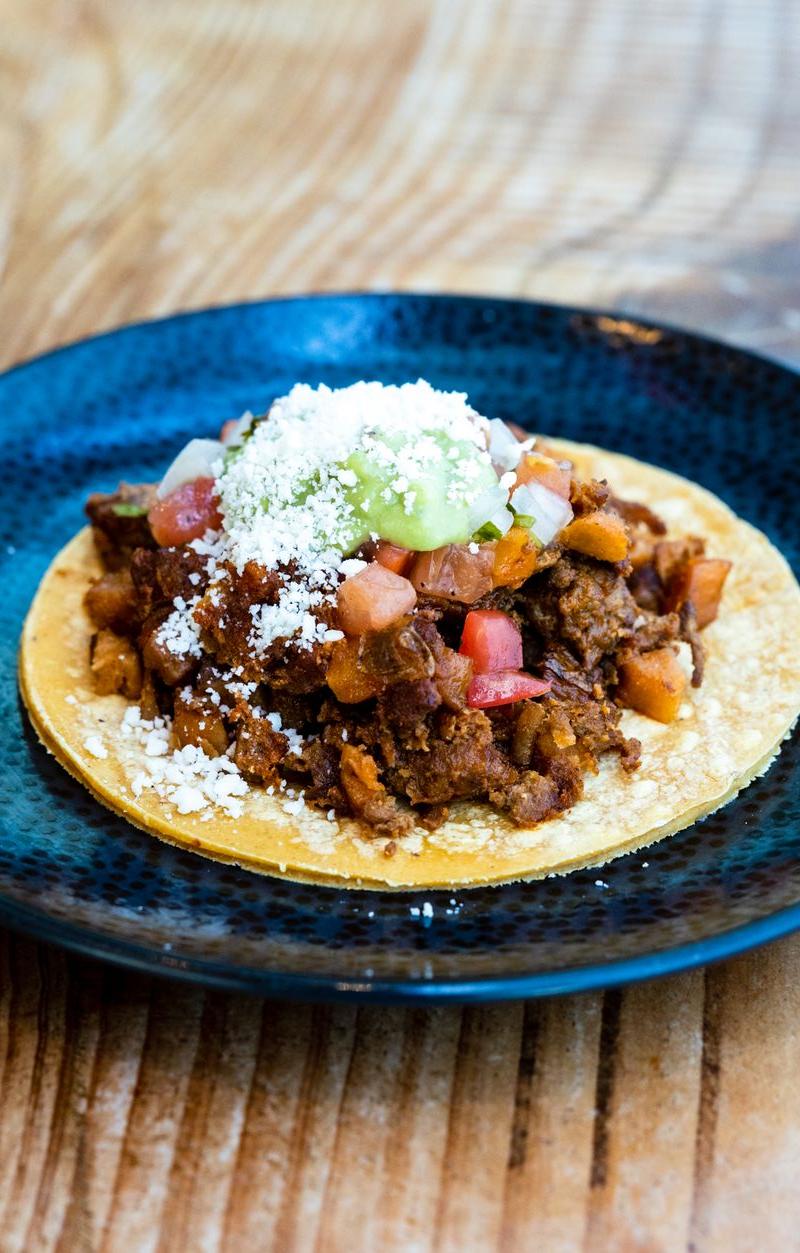 Crispy Beef Tostadas with Shredded Slaw