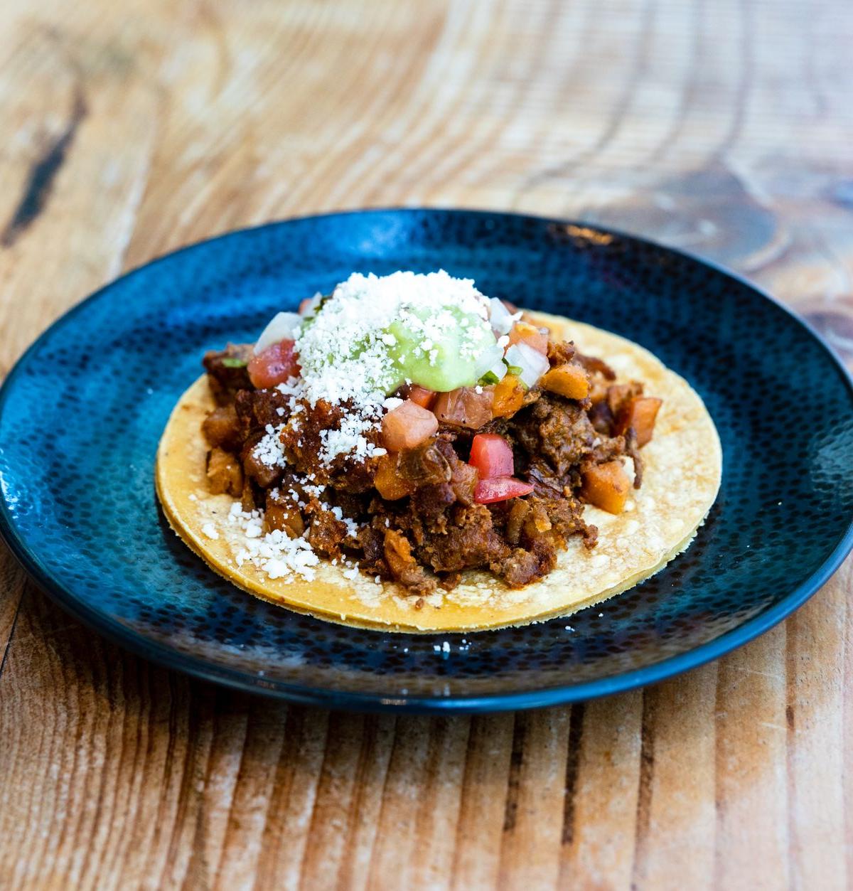Crispy Beef Tostadas with Shredded Slaw
