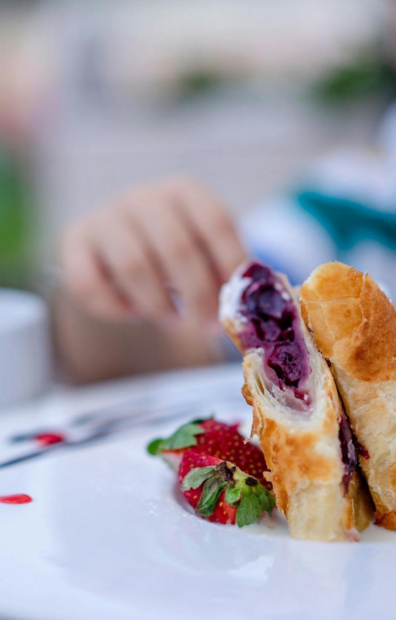 Crispy Berry Strudel with Fresh Berries