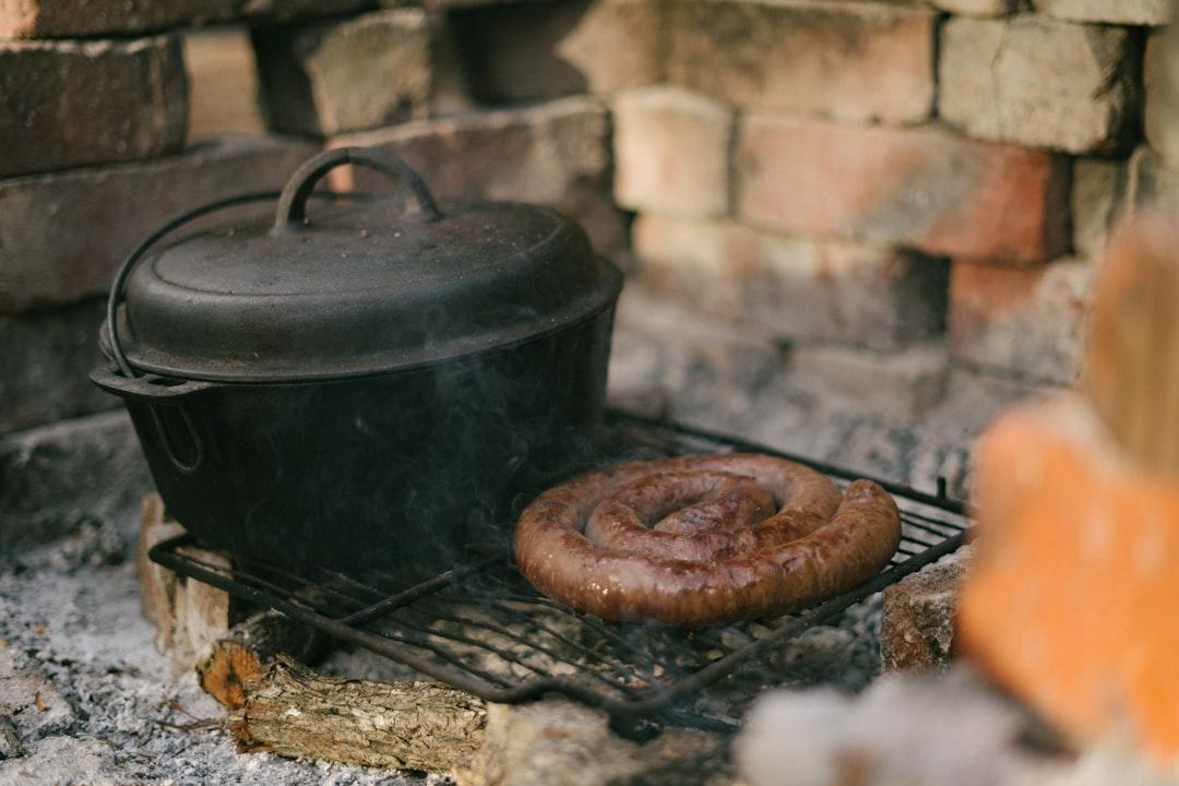 Crispy Boerewors Roll with Hot Sauce