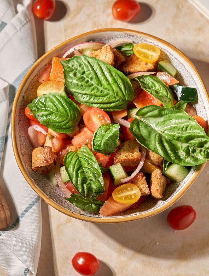 Crispy Bread Salad with Cherry Tomatoes