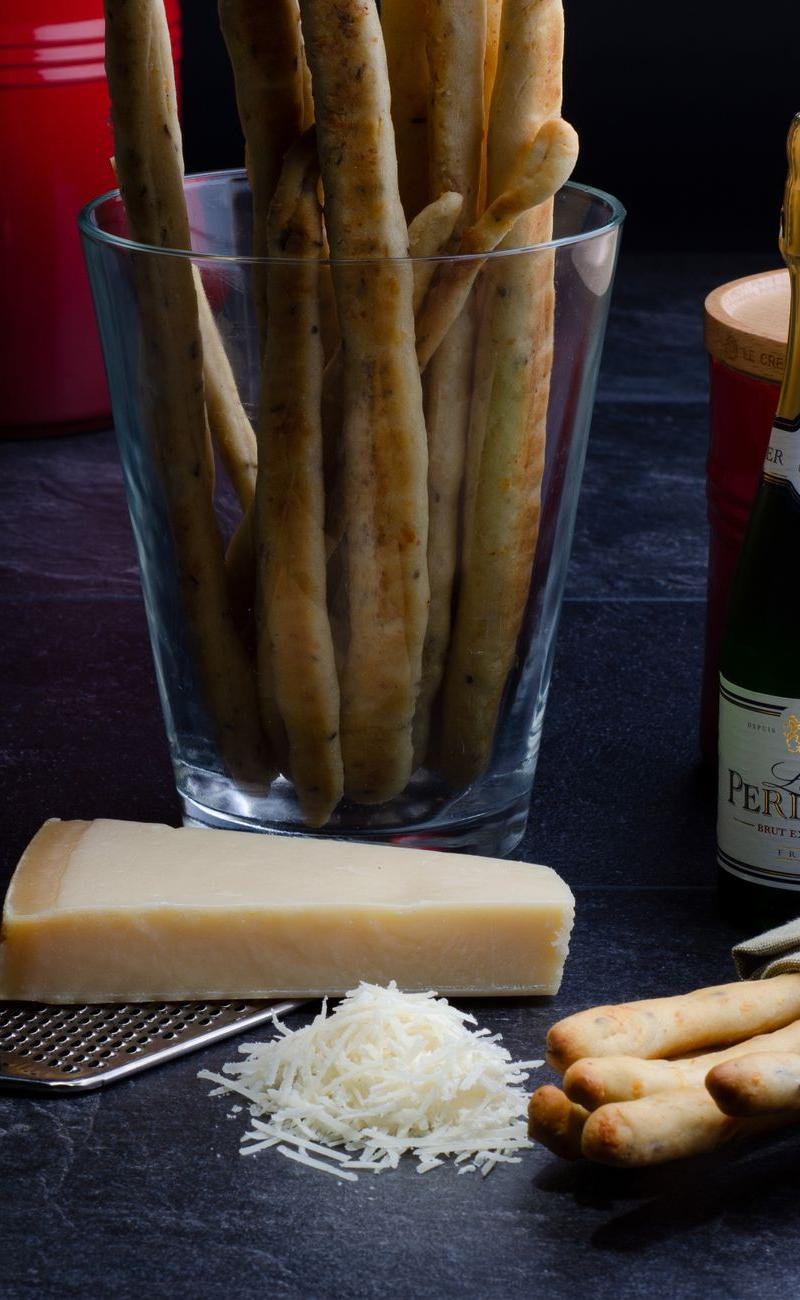 Crispy Breadsticks with Rosemary & Sea Salt