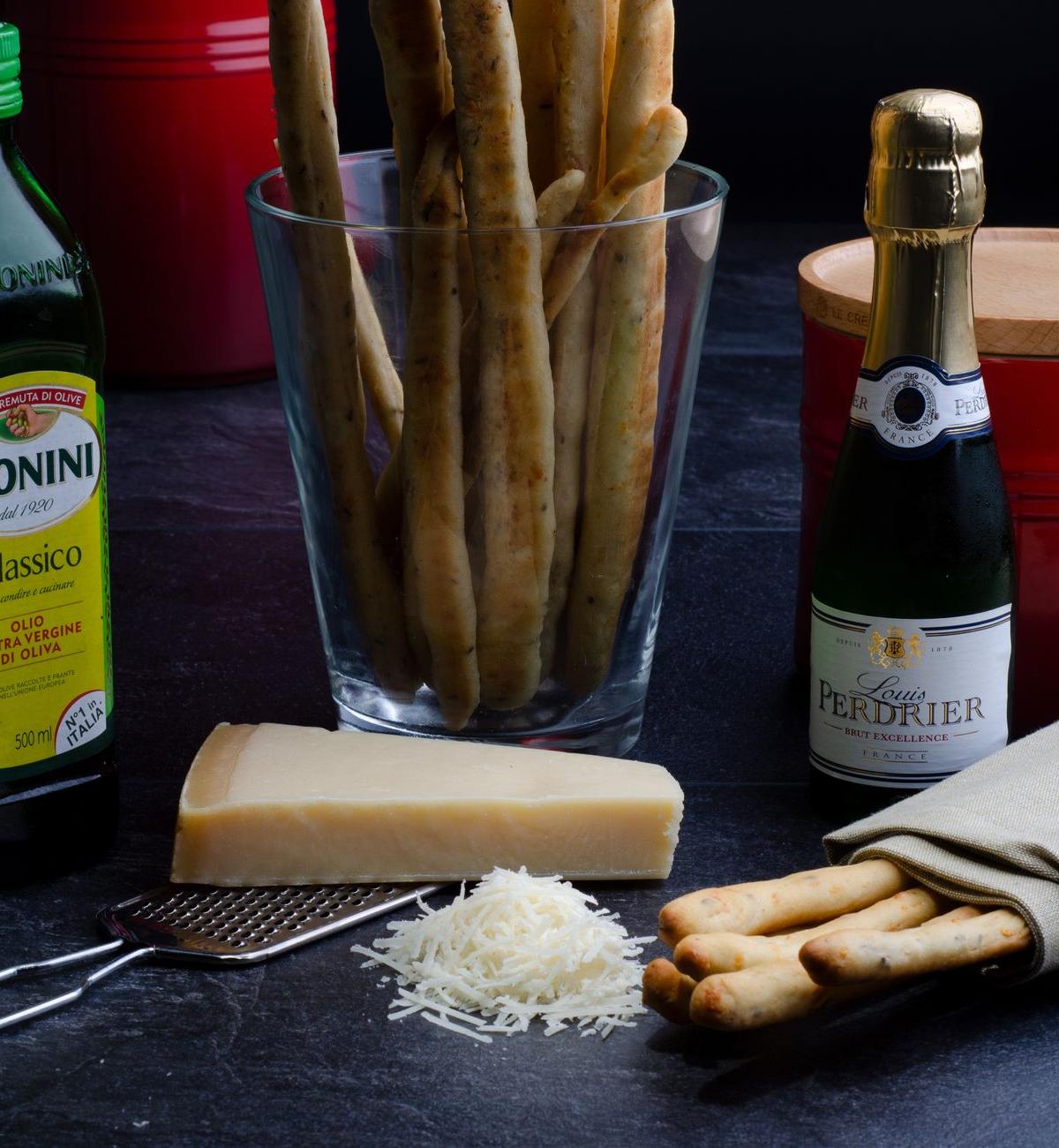 Crispy Breadsticks with Rosemary & Sea Salt