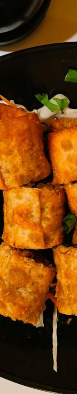 Crispy Cajun Boudin Egg Rolls