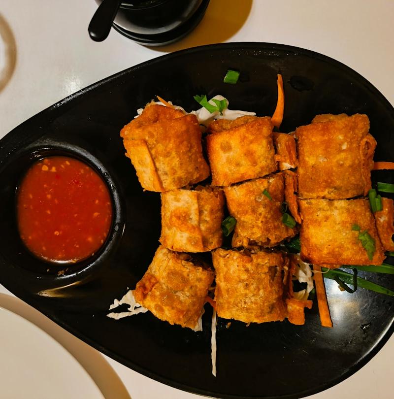 Crispy Cajun Boudin Egg Rolls
