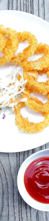 Crispy Calamares with Quick Slaw & Sauce