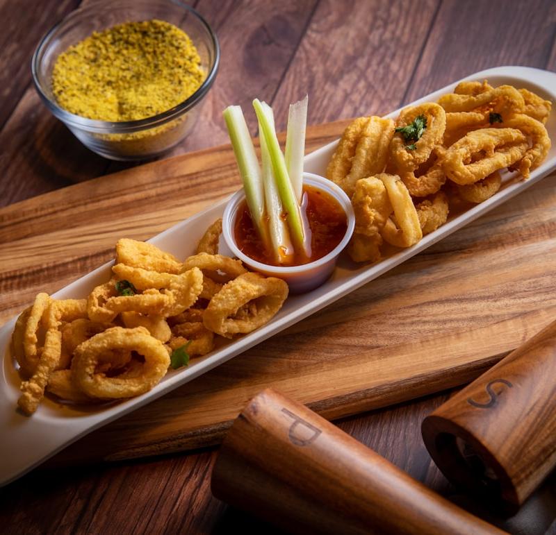 Crispy Calamares with Sweet Chili Dip
