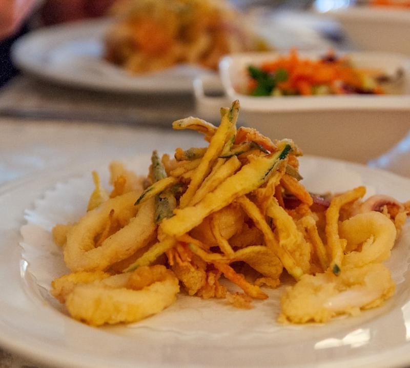 Crispy Calamari & Shredded Salad