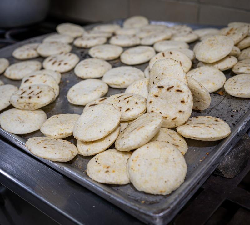 Crispy Cheese Arepas