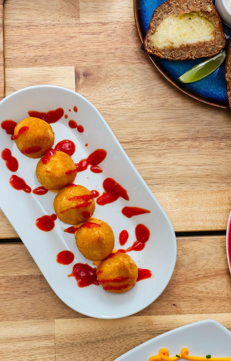 Crispy Cheese Bread Platter — Pão de Queijo & Sides