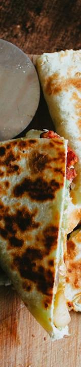 Crispy Cheese & Egg Breakfast Quesadilla