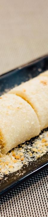 Crispy Cheese Rolls with Pistachio & Honey