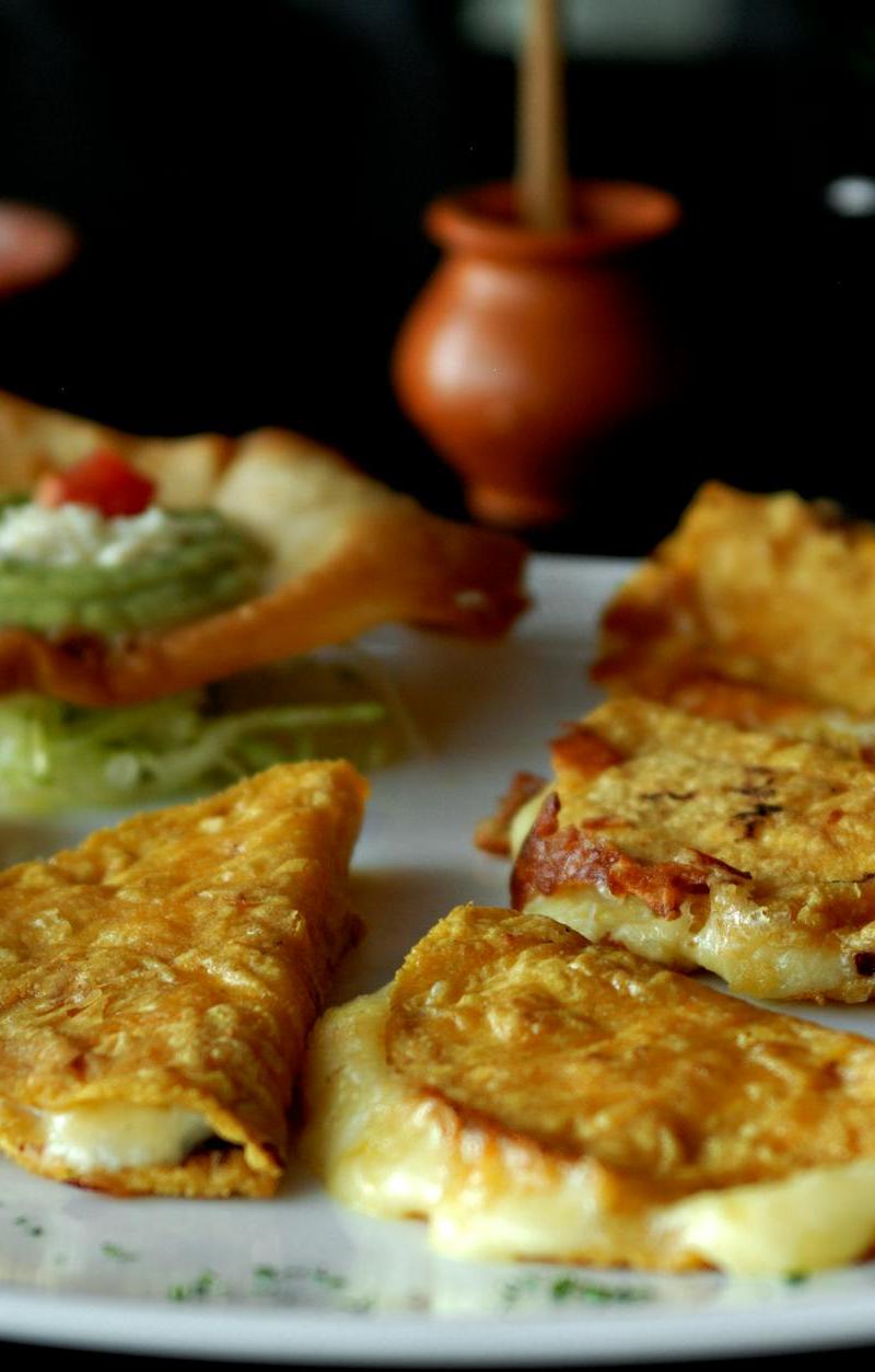 Crispy Chicharrón Quesadillas