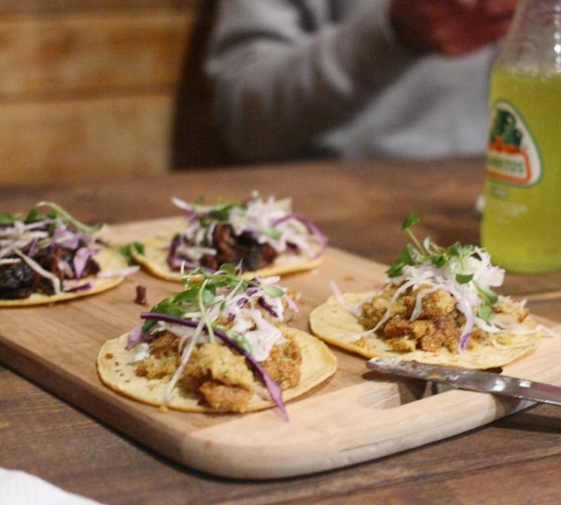 Crispy Chicharrón Tacos