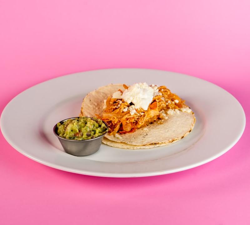 Crispy Chicken Chalupaswith Lime Crema