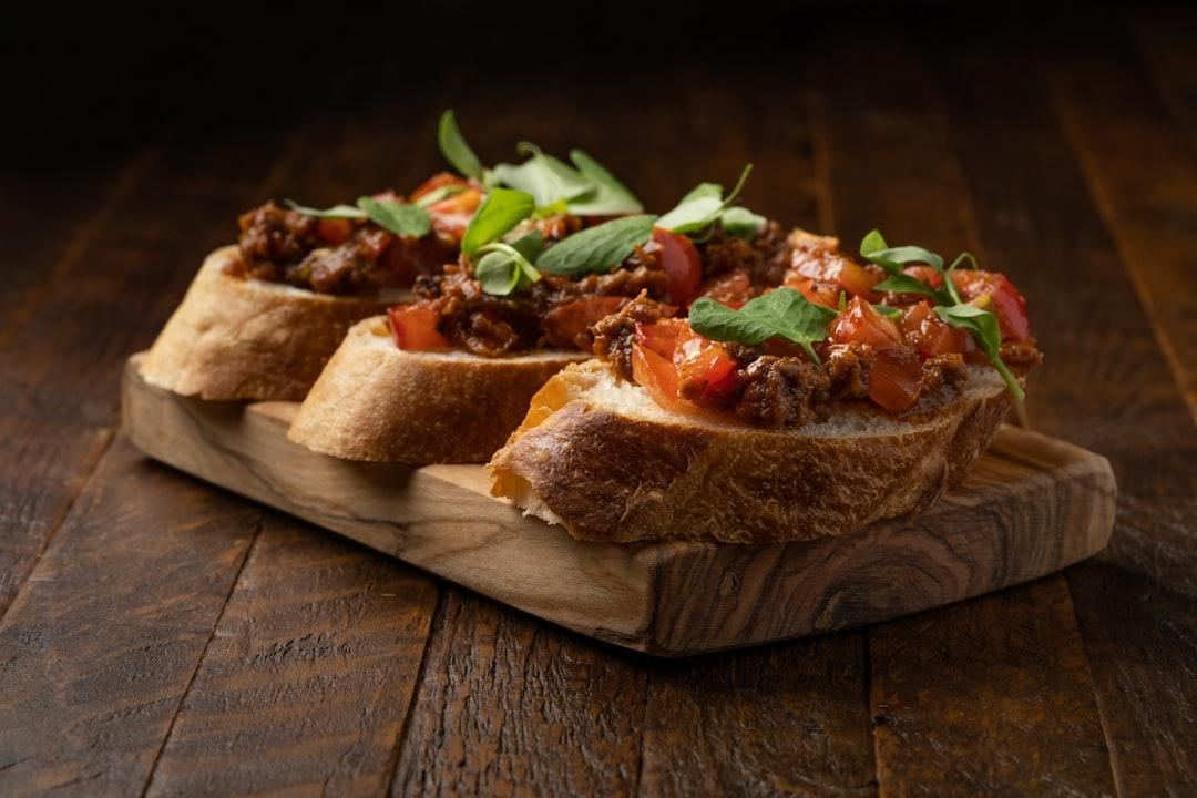 Crispy Chicken Crostini with Hot Honey