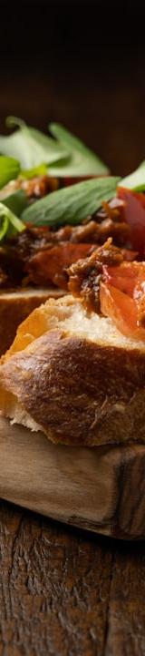 Crispy Chicken Crostini with Hot Honey