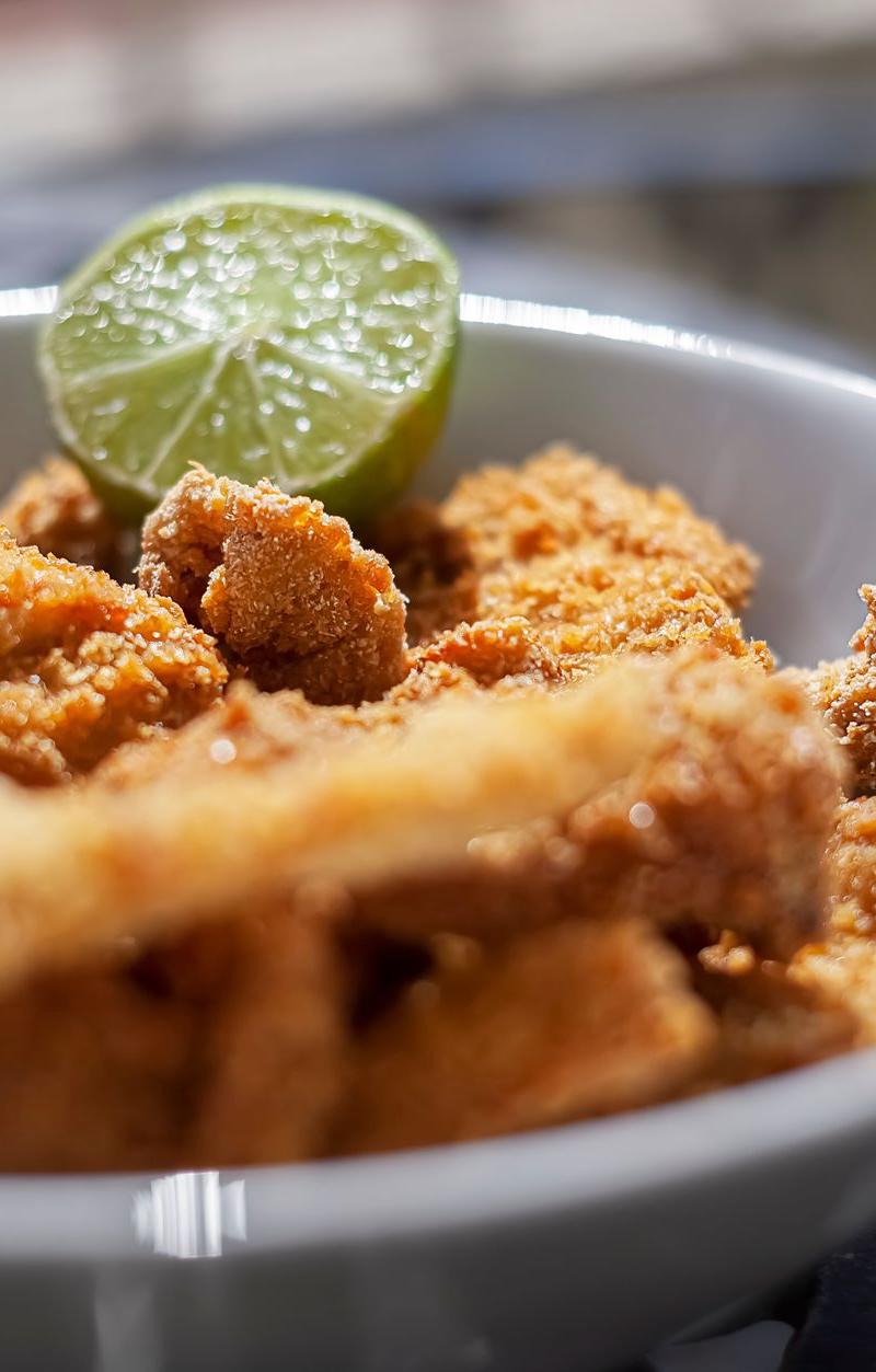 Crispy Chicken Flautas with Lime Crema