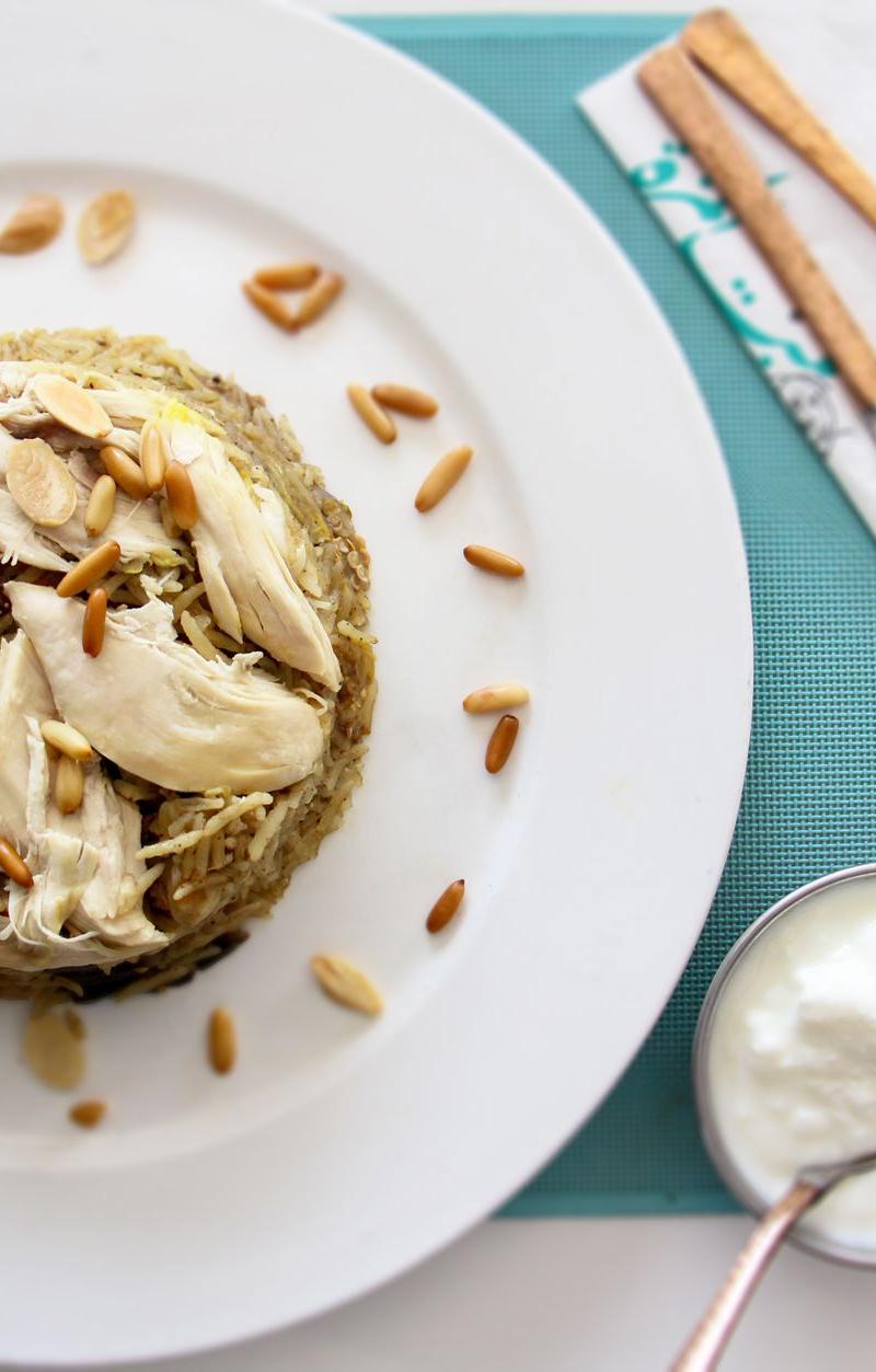 Crispy Chicken & Freekeh with Toasted Nuts