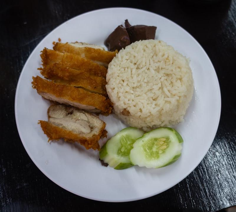 Crispy Chicken with Garlic Fish Sauce