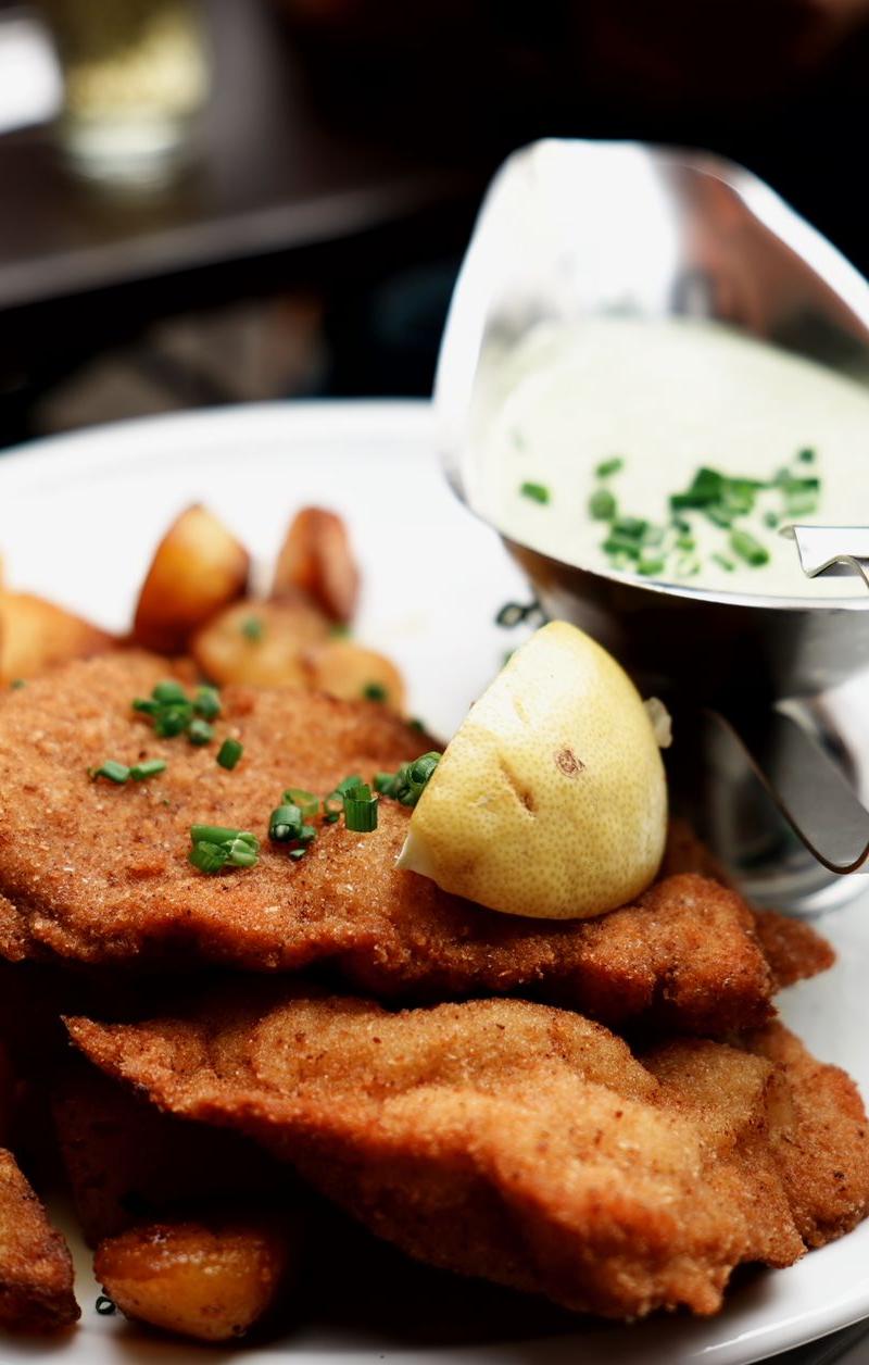 25-Min Crispy Chicken Jägerschnitzel with Mushroom Sauce