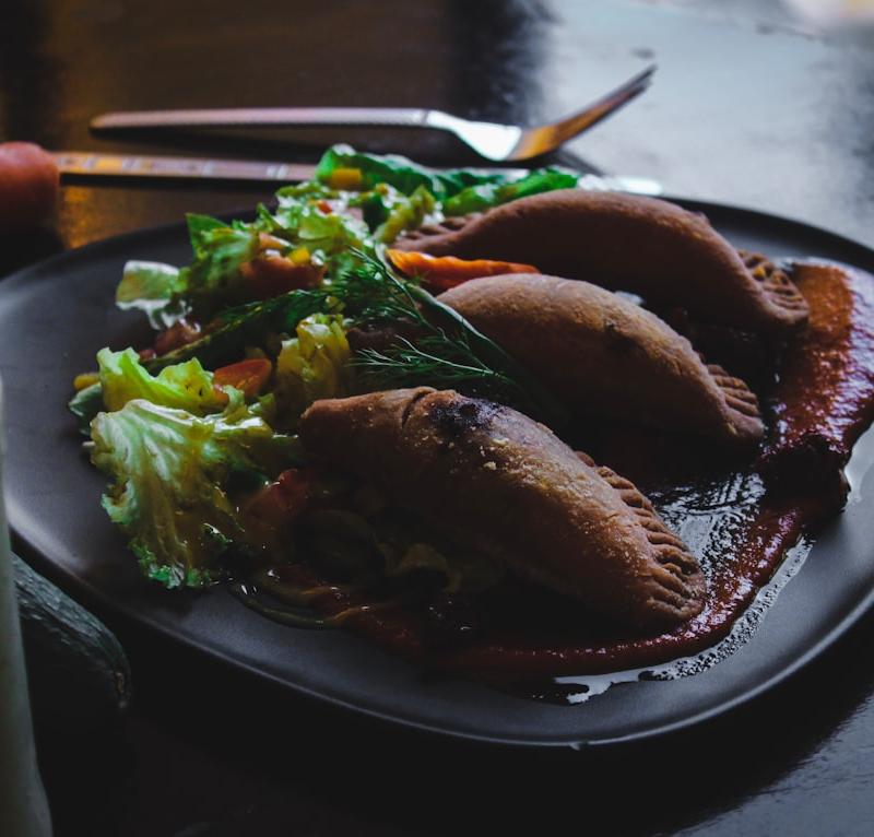 Crispy Chicken Mole Empanadas