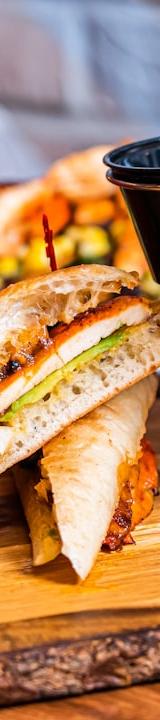 Crispy Chicken Parm Sandwich with Fries