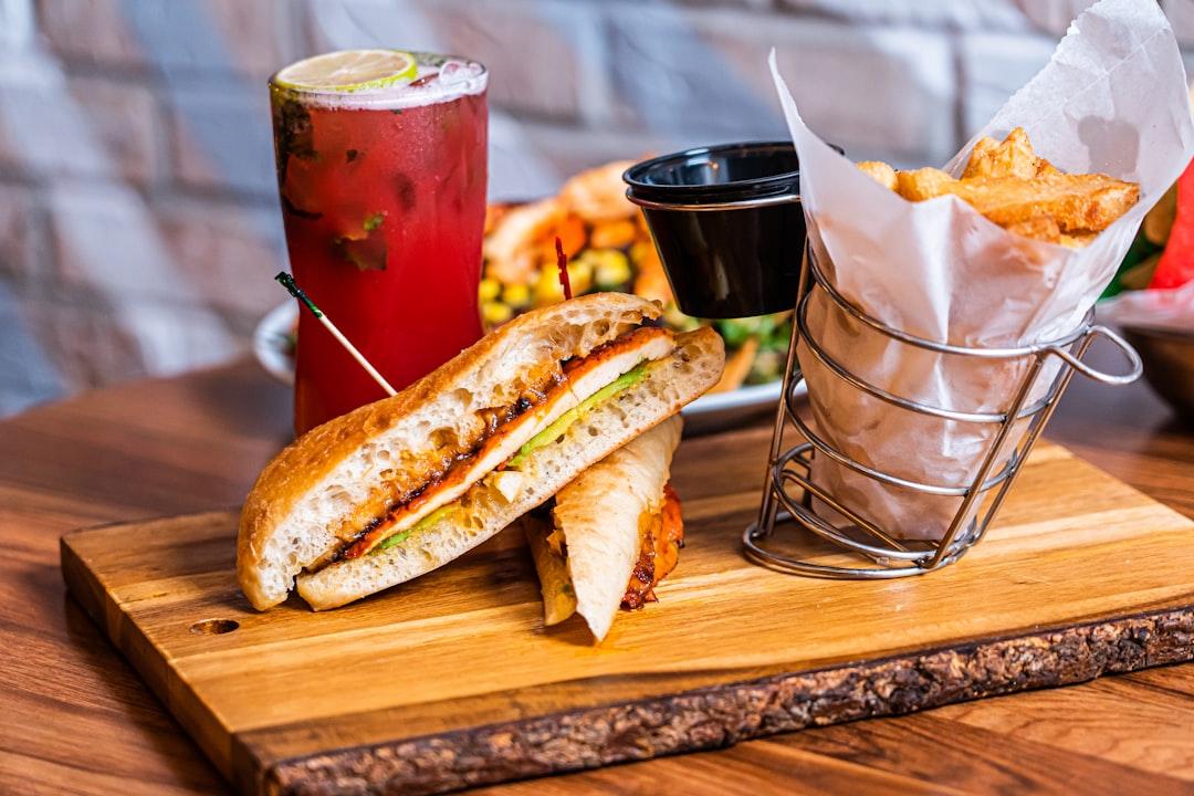 Crispy Chicken Parm Sandwich with Fries