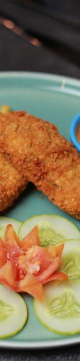 Crispy Chicken Schnitzel with Fries & Fresh Sides